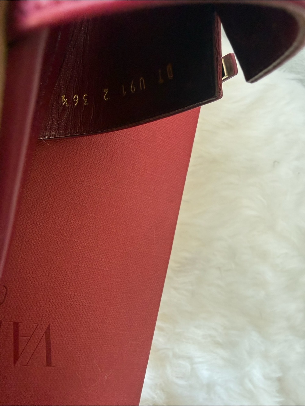 Authentic Valentino Garavani Burgundy Leather V-Logo Slide Mules - Picture 4 of 15